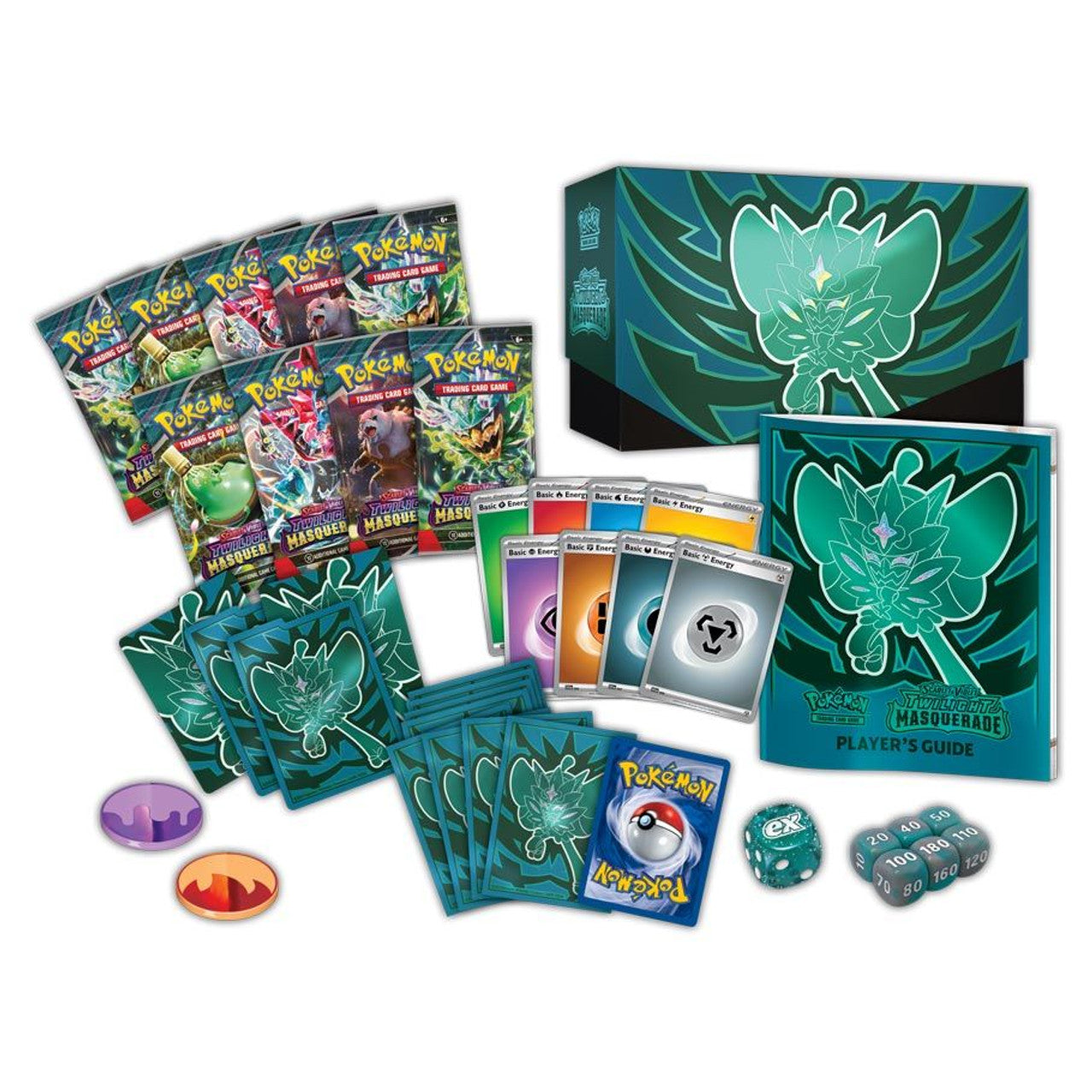 Poke-mon Scarlet & Violet Twilight Masquerade Elite Trainer Box