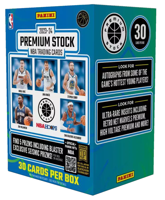 2023-24 Panini Hoops Premium Stock Basketball Blaster Box