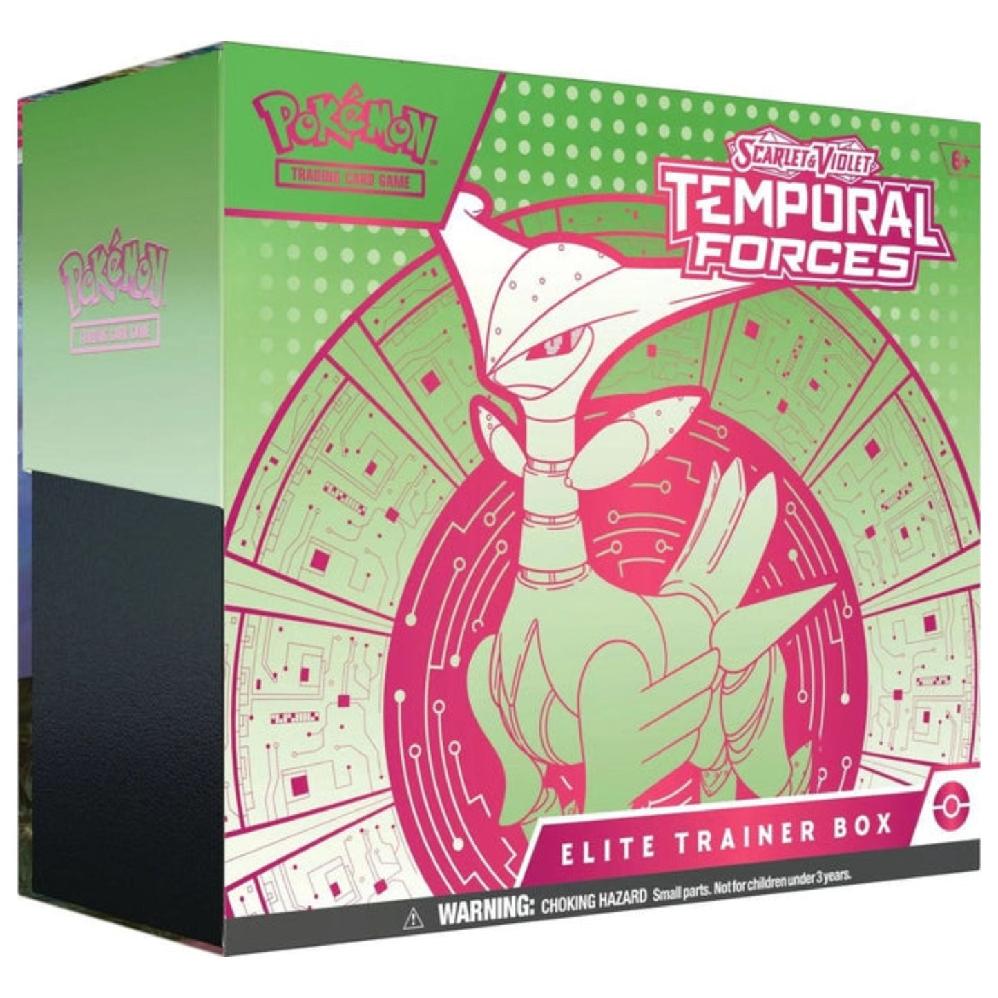 Poke-mon Scarlet & Violet Temporal Forces Elite Trainer Box (Iron Leaves)