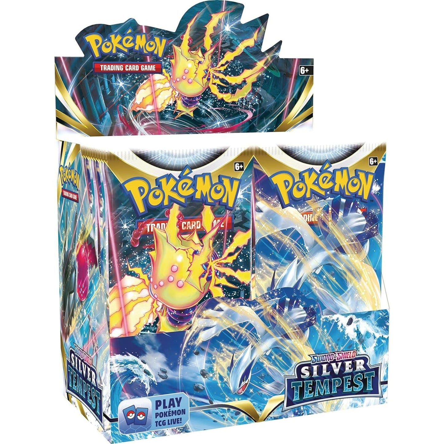 Poke-mon Sword & Shield Silver Tempest Booster Box