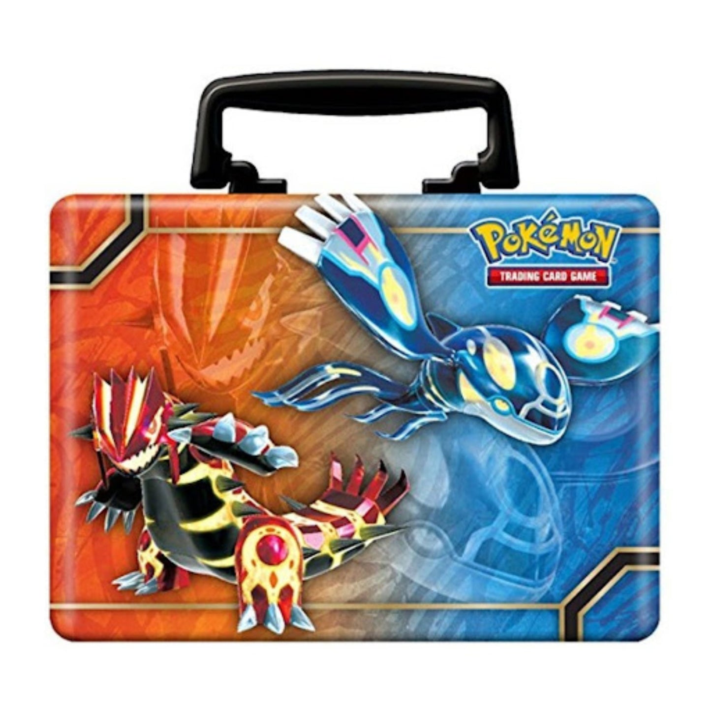 Poke-mon 2014 XY Groundon & Kyogre Treasure Chest Lunchbox Tin