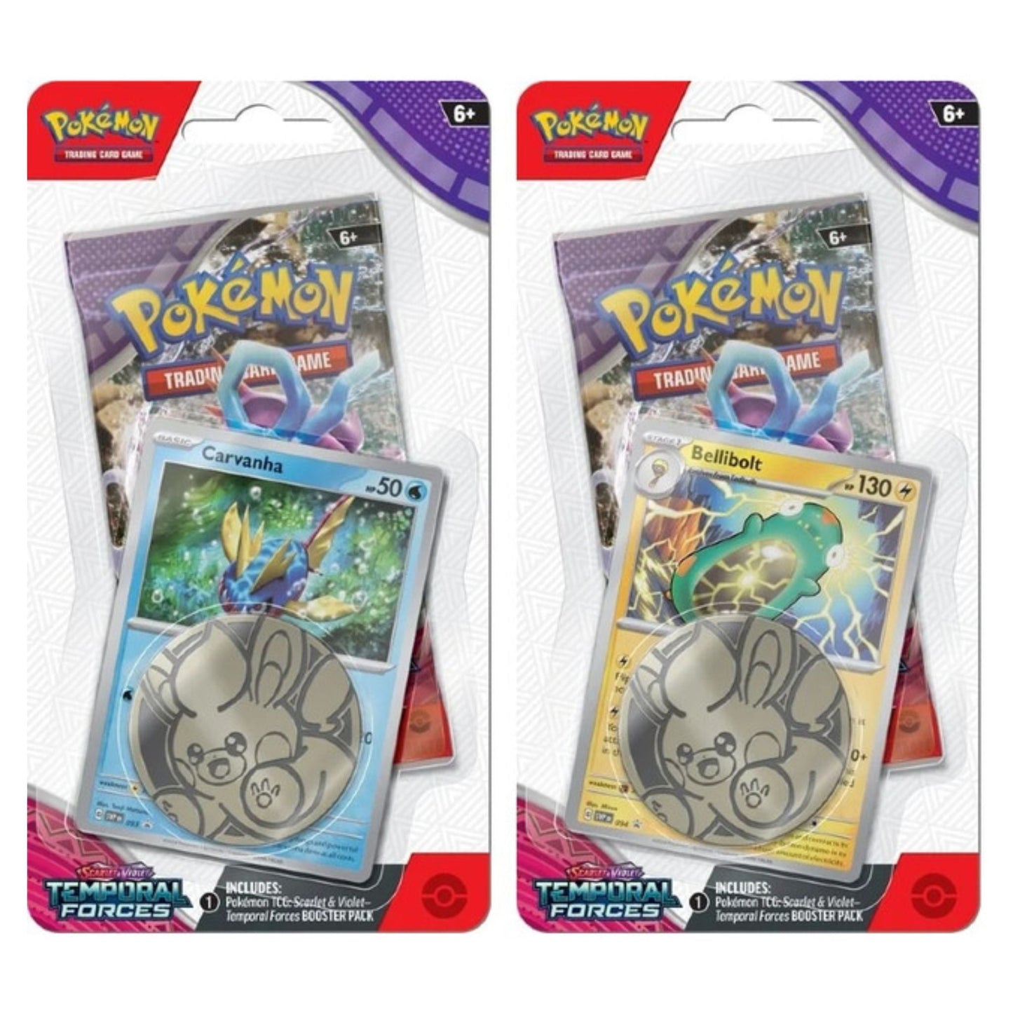 Poke-mon Scarlet & Violet Temporal Forces Checklane Blister