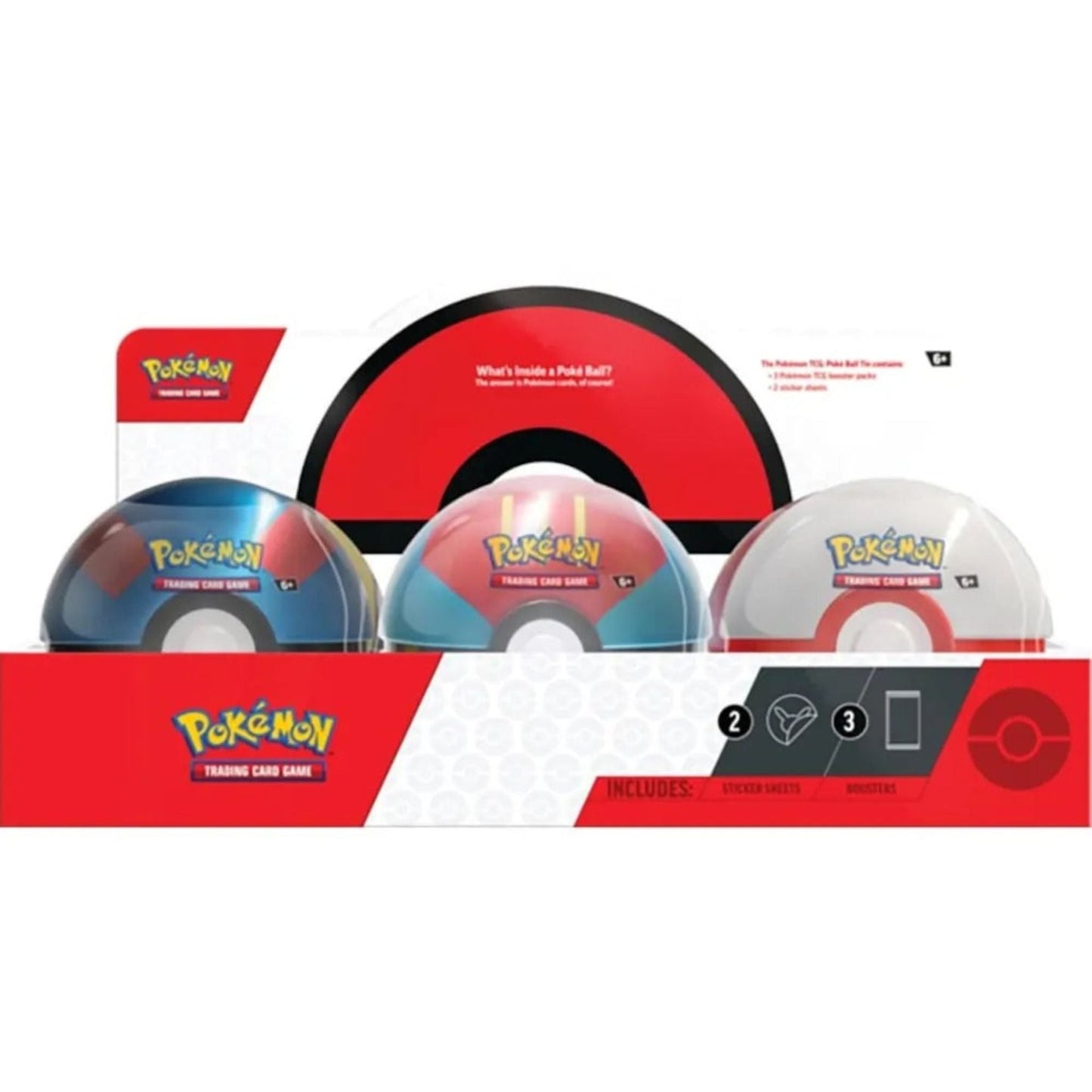 Poke-mon 2023 Q3 Pokeball Tin Display