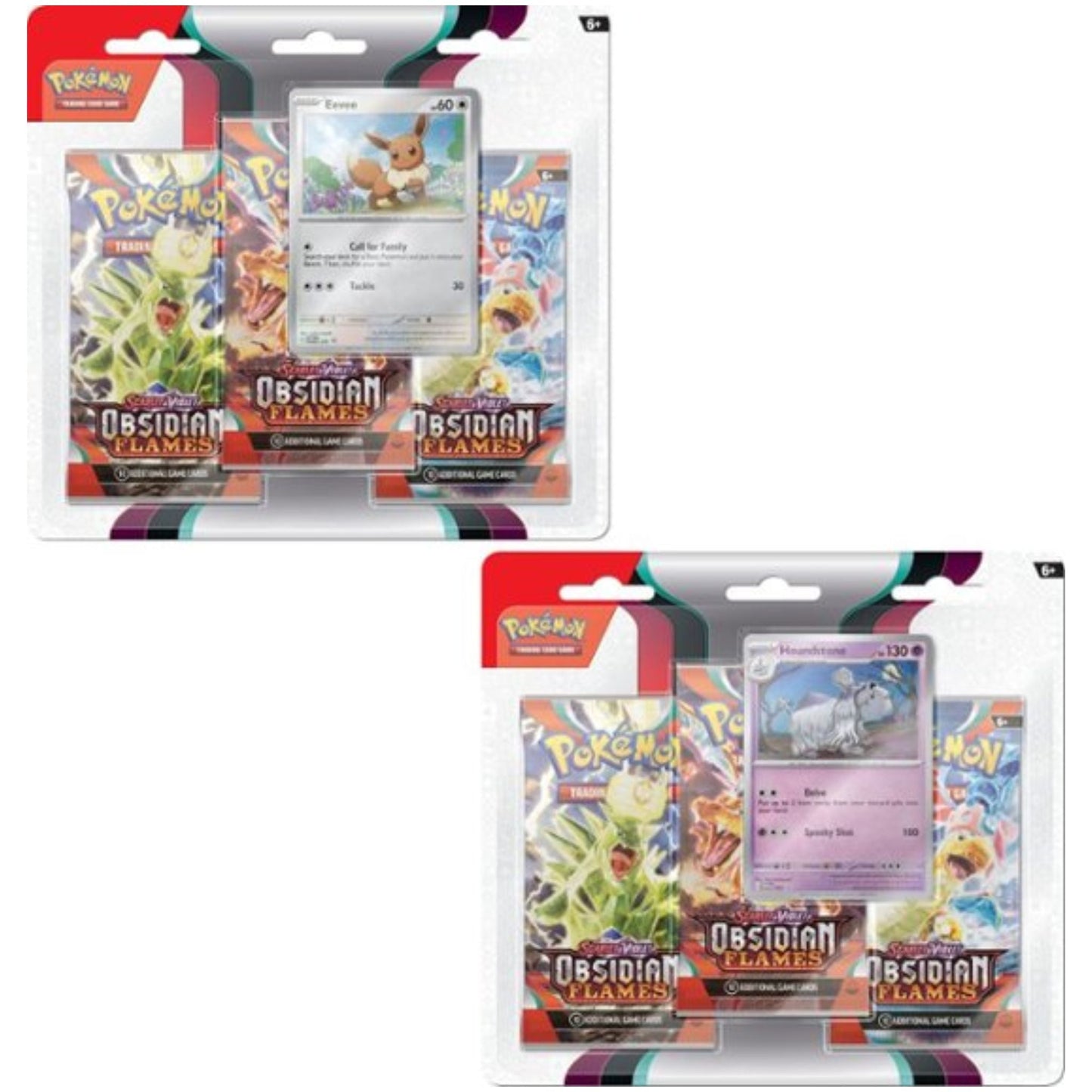 Poke-mon Scarlet & Violet Obsidian Flames 3 Pack Booster Blister