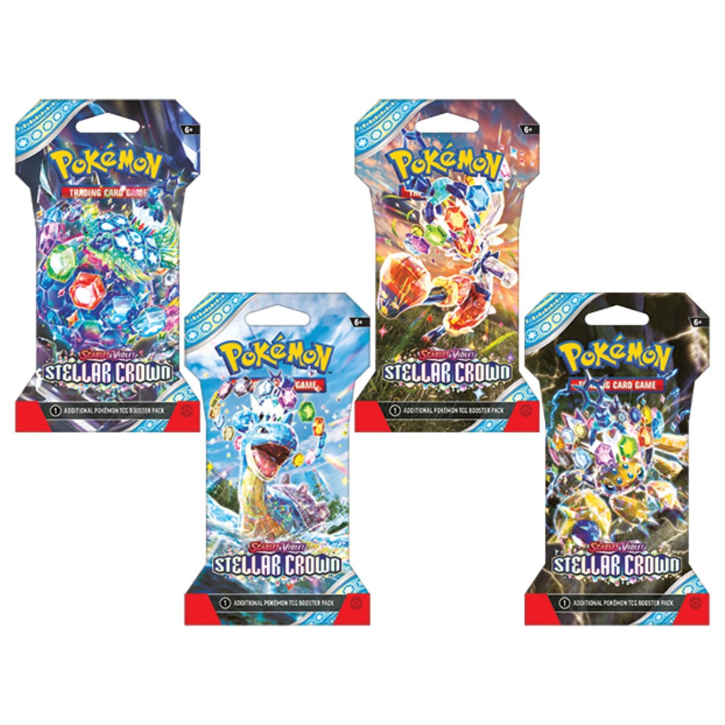 Poke-mon Scarlet & Violet Stellar Crown Sleeved Booster Pack