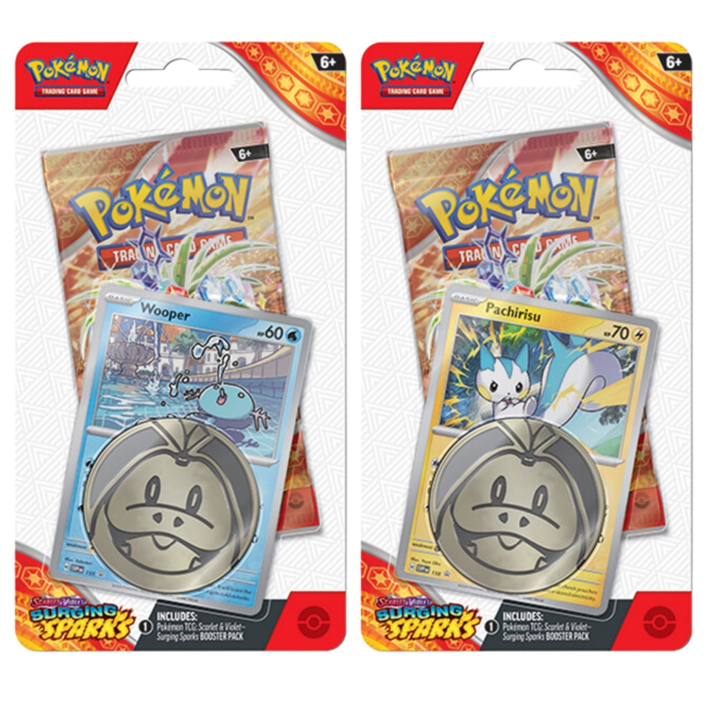 Poke-mon Scarlet & Violet Surging Sparks Checklane Blister Pack