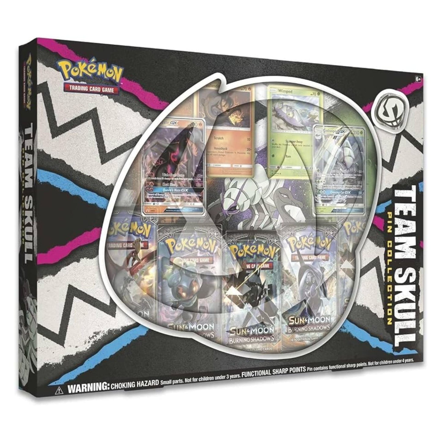 Poke-mon Team Skull Pin Collection Box