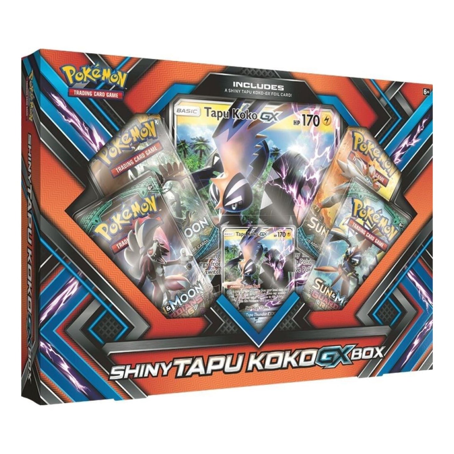 Poke-mon Guardians Rising Shiny Tapu Koko GX Box
