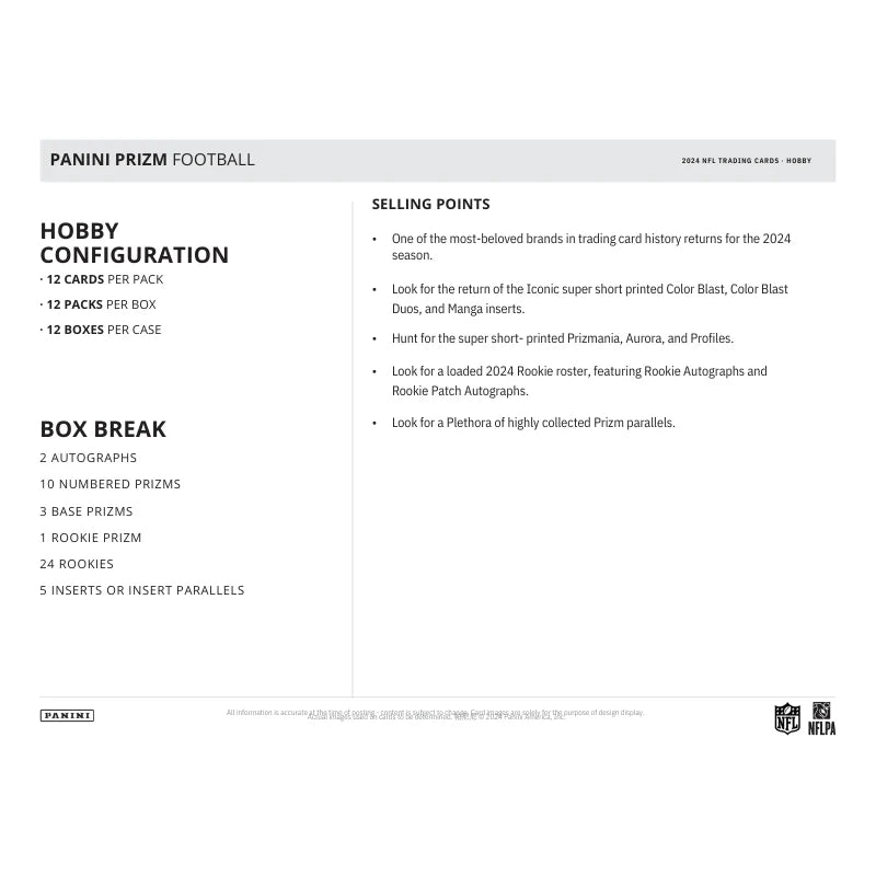 2024 Panini Prizm Football Hobby Box