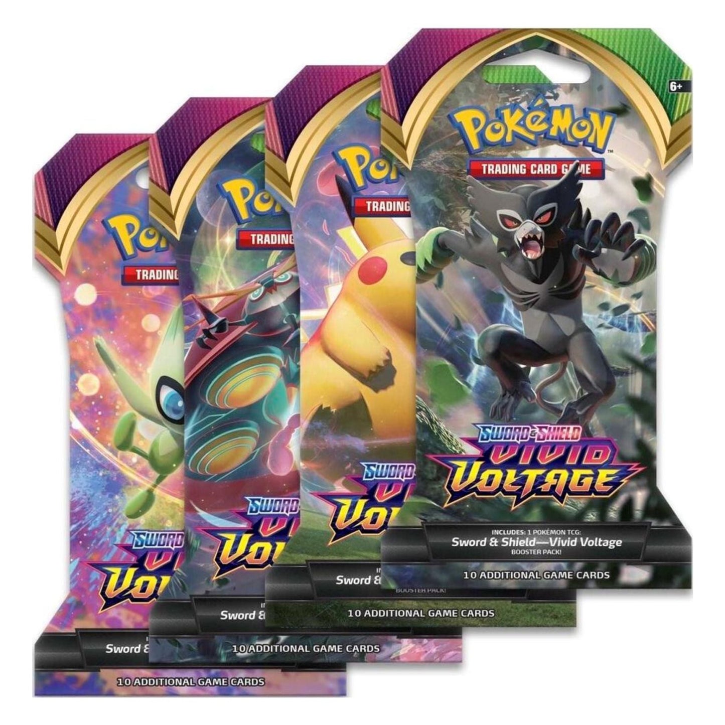 Poke-mon VIvid Voltage Sleeved Booster Pack
