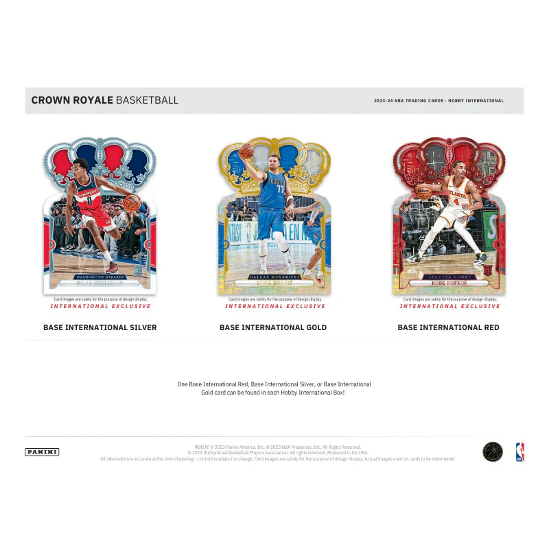 2023/24 Panini Crown Royale Basketball International Hobby Box