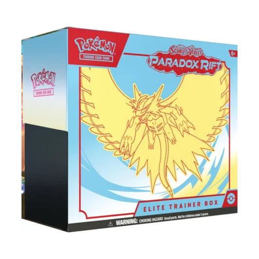 Poke-mon Scarlet & Violet Paradox Rift Elite Trainer Box (Roaring Moon)