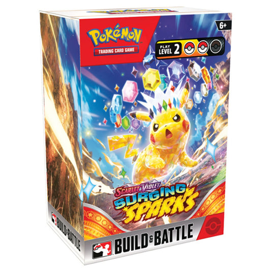 Poke-mon Scarlet & Violet Surging Sparks Build & Battle Box