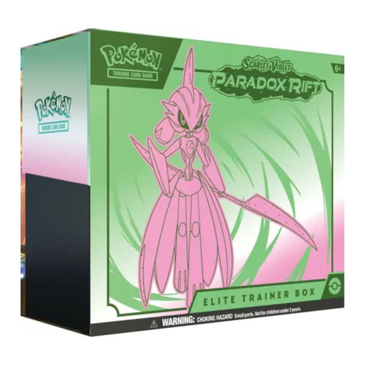 Poke-mon Scarlet & Violet Paradox Rift Elite Trainer Box (Iron Valiant)