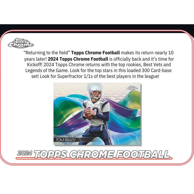 2024 Topps Chrome Football Hobby Box