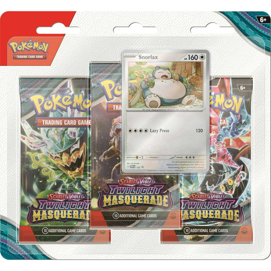 Poke-mon Scarlet & Violet Twilight Masquerade 3-Booster Pack Blister