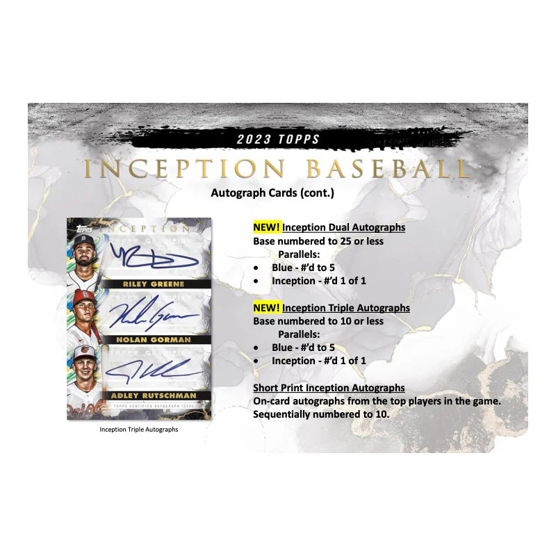 2023 Topps Inception Baseball Hobby Box