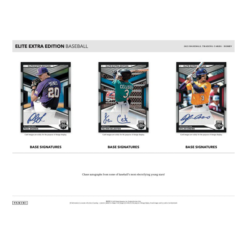 2023 Panini Elite Extra Edition Baseball Hobby Box