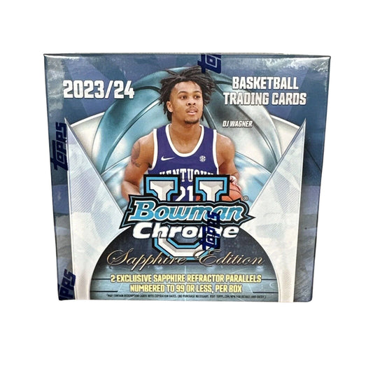 2023/24 Bowman University Chrome Basketball Sapphire Box
