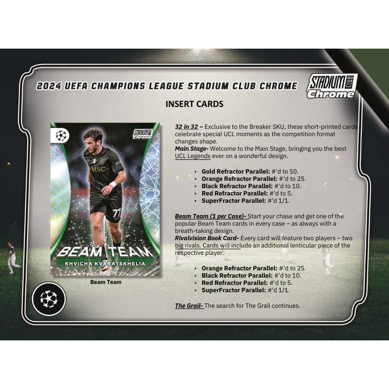 2023/24 Topps Stadium Club Chrome UEFA Soccer Breaker's Delight