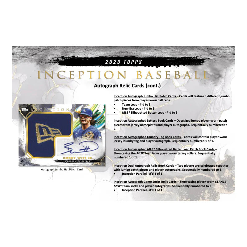 2023 Topps Inception Baseball Hobby Box