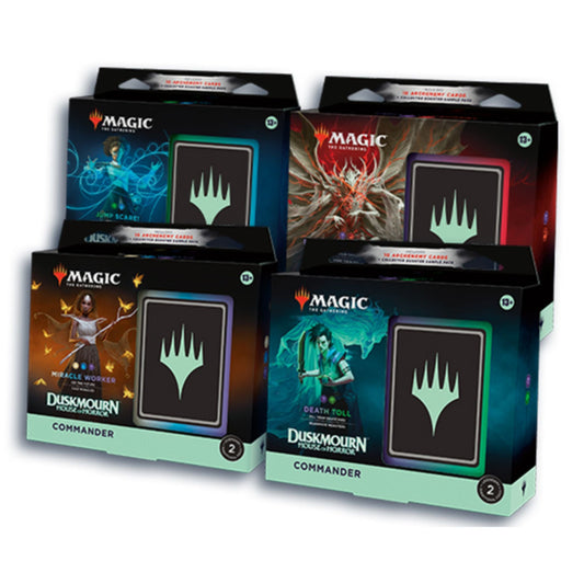 Magic The Gathering Duskmourn Commander Deck Set (4 Decks)