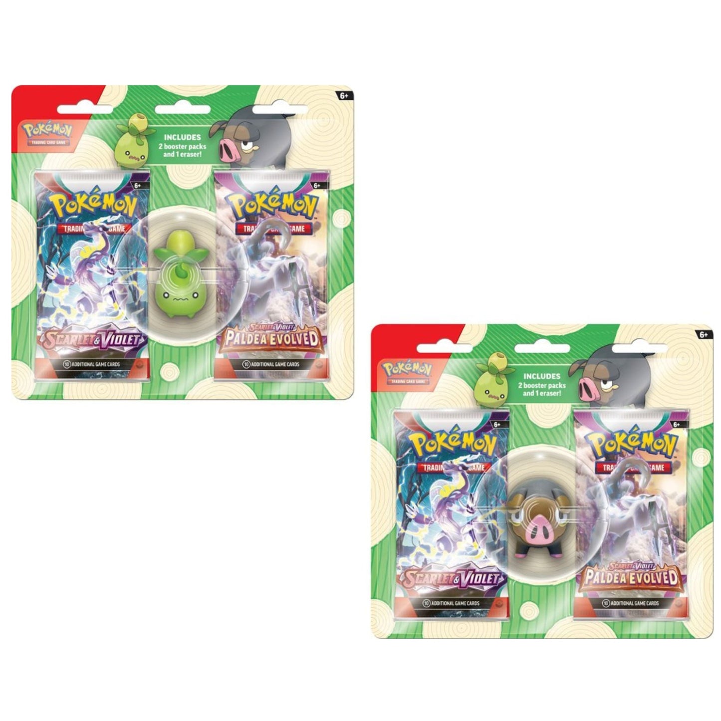 Poke-mon 2023 Back to School Eraser Blister