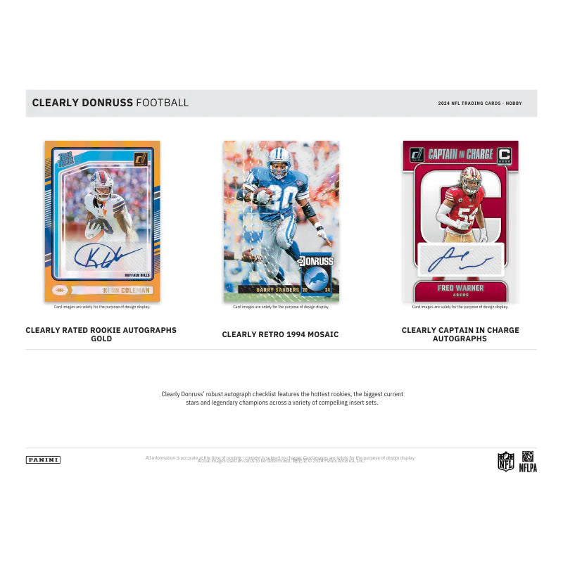2024 Panini Clearly Donruss Football Hobby Box