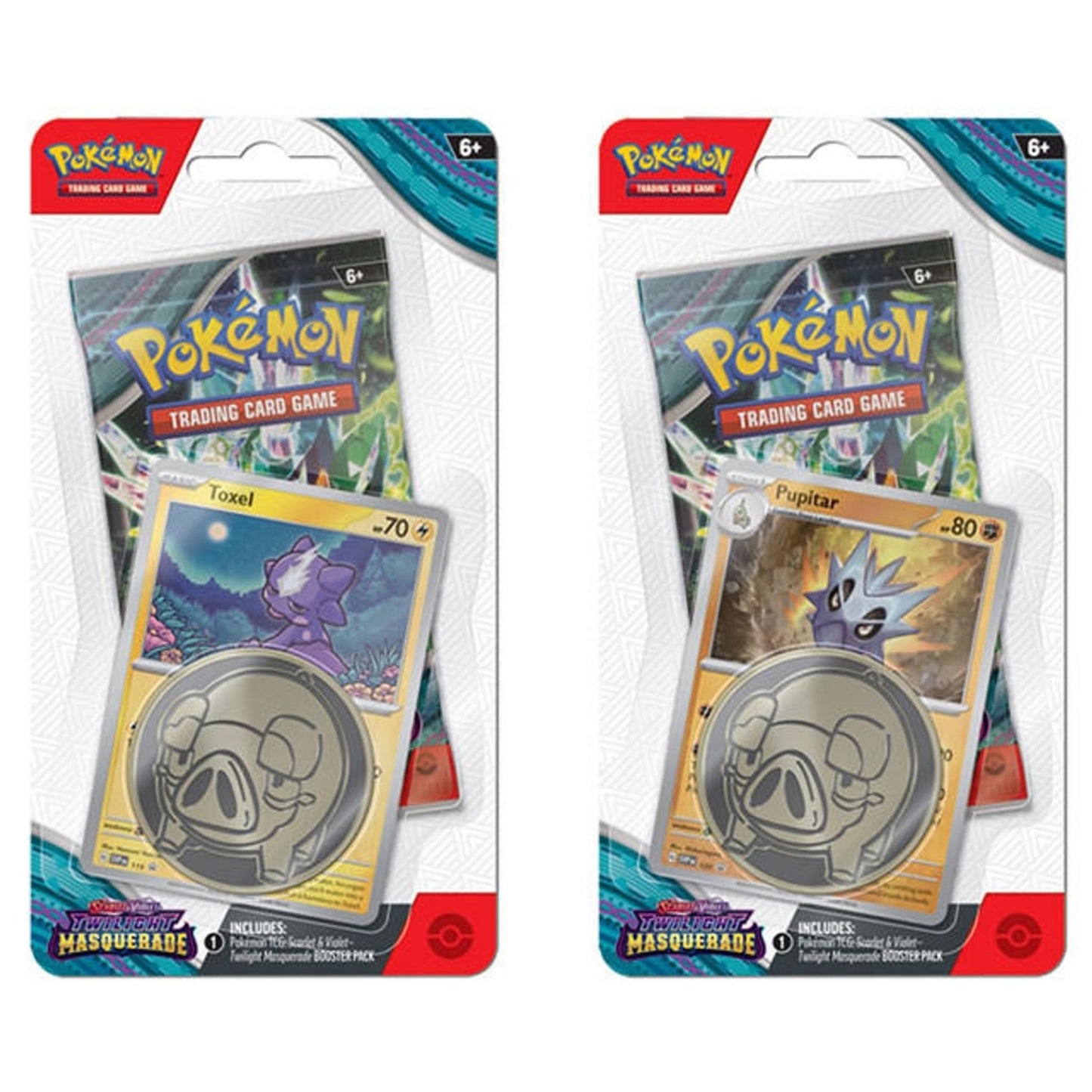 Poke-mon Scarlet & Violet Twilight Masquerade Checklane Blister