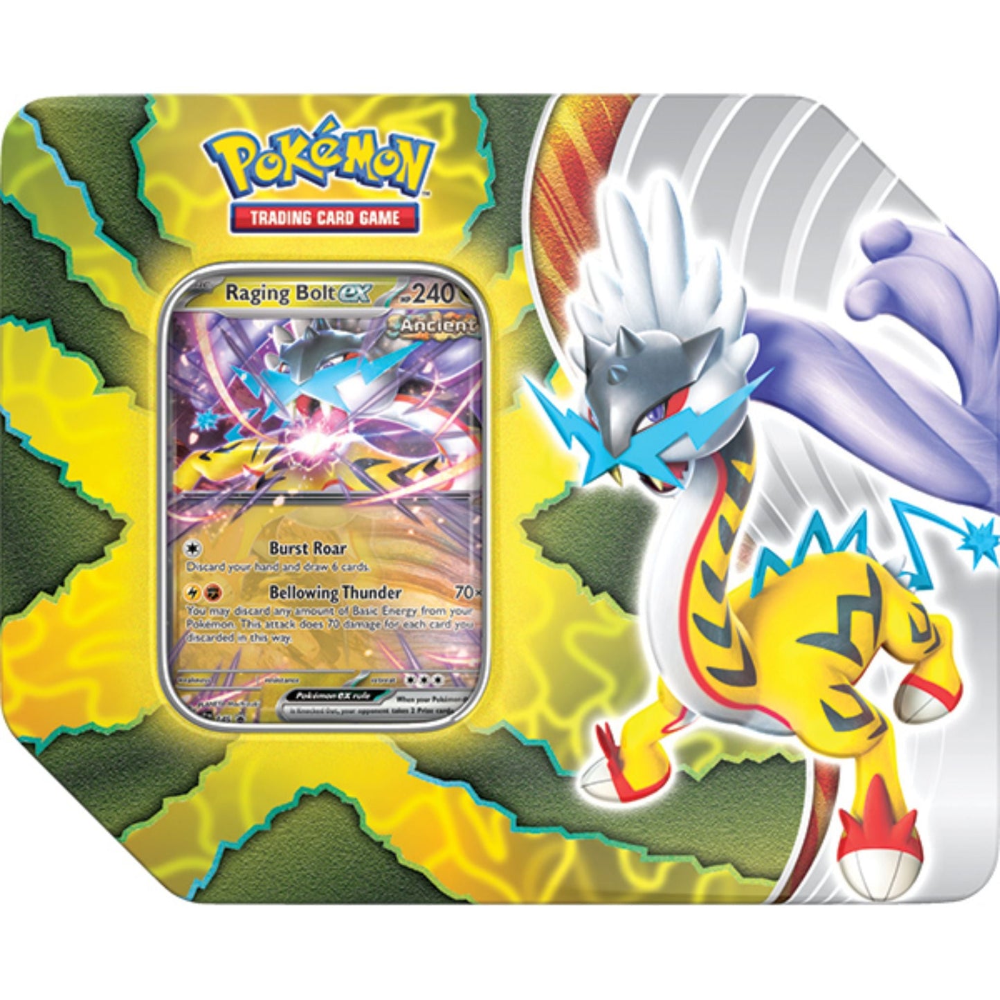 Poke-mon Paradox Destinies Raging Bolt Tin