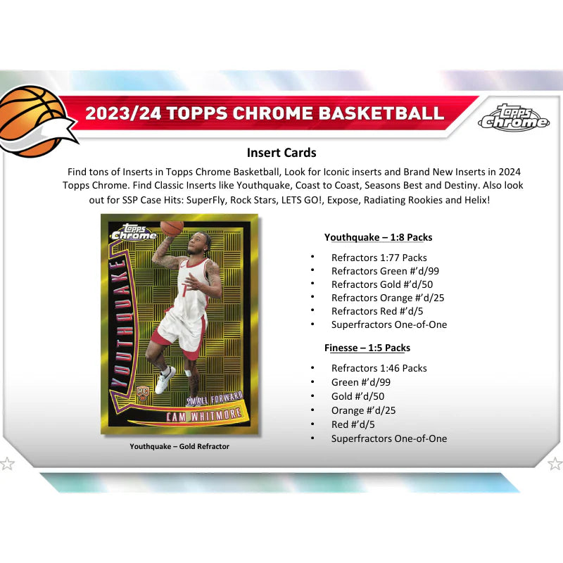 2023/24 Topps Chrome Basketball Hobby Box