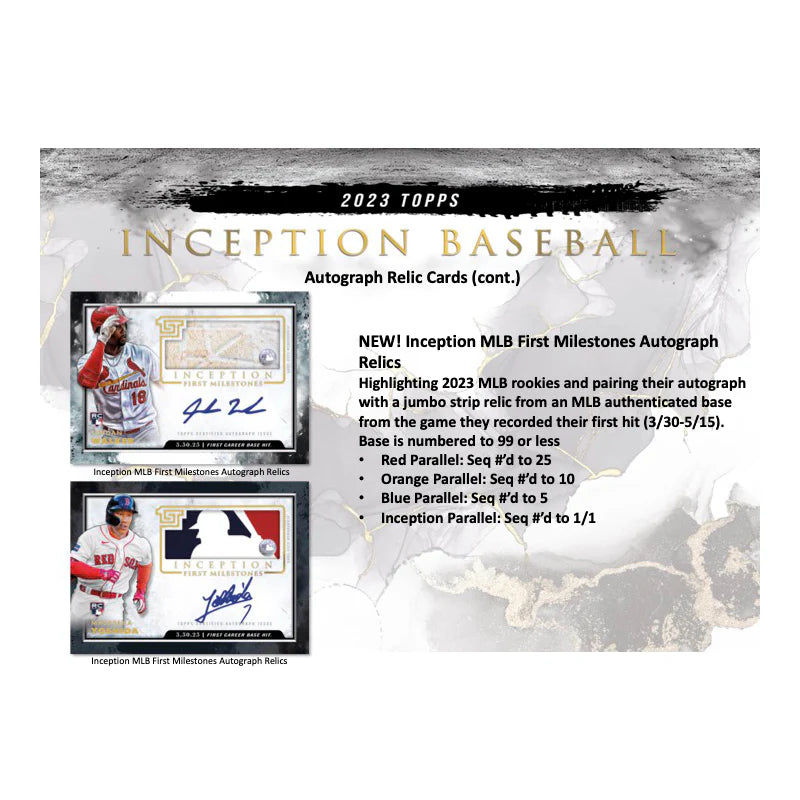 2023 Topps Inception Baseball Hobby Box