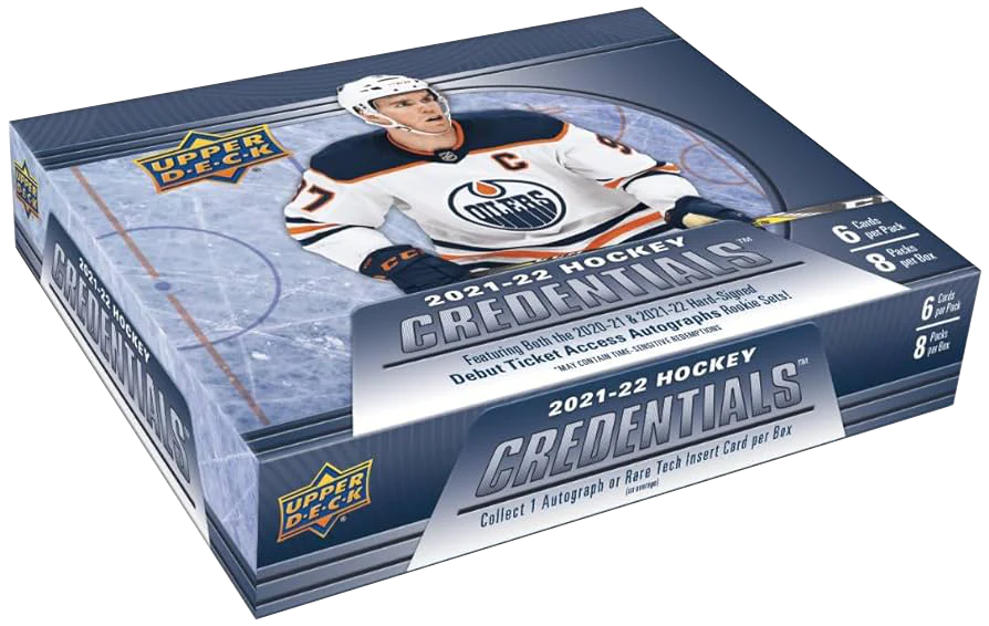 2021-22 Upper Deck Credentials Hockey Hobby Box