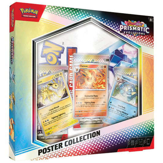 Poke-mon Scarlet & Violet Prismatic Evolutions Poster Collection