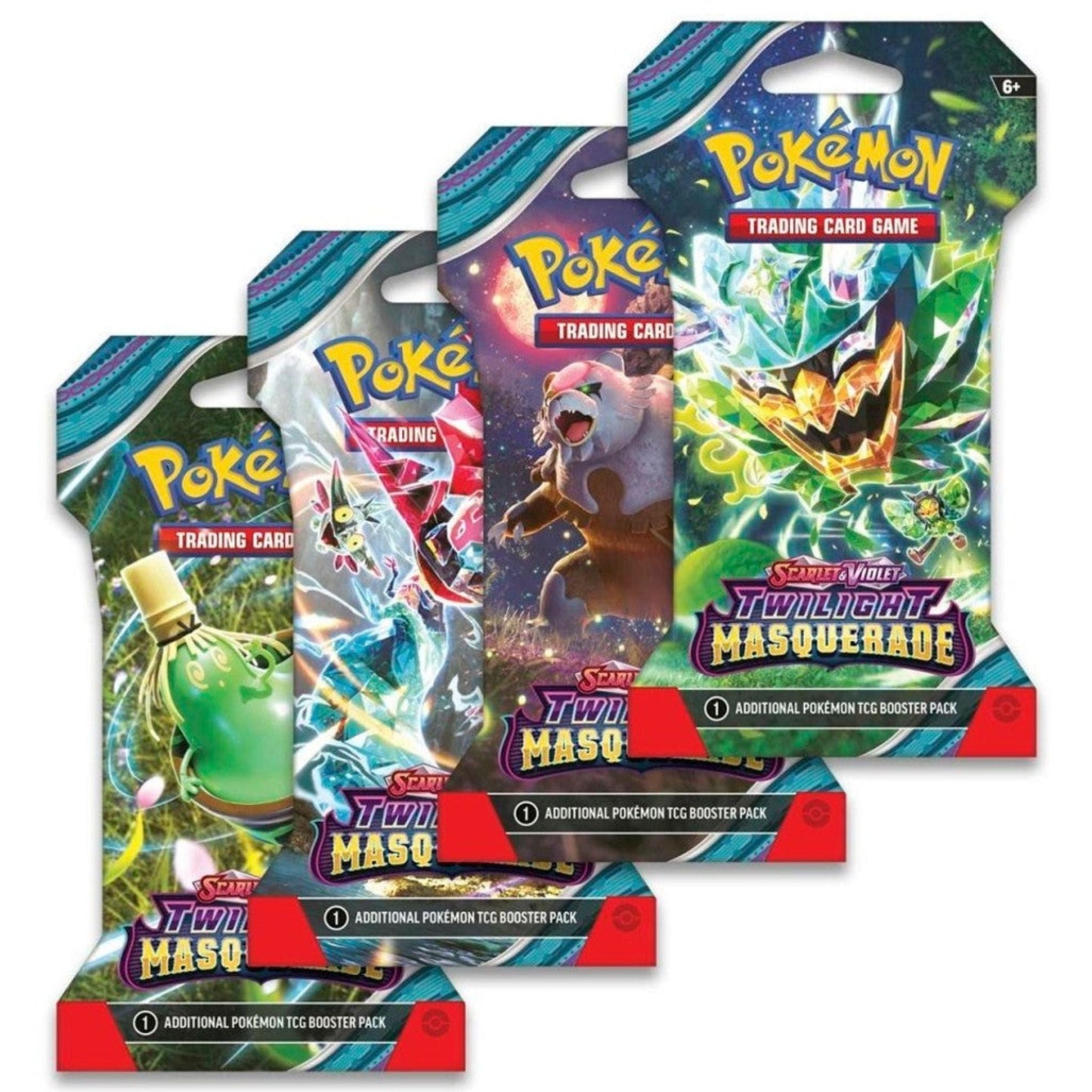Poke-mon Scarlet & Violet Twilight Masquerade Sleeved Booster Pack
