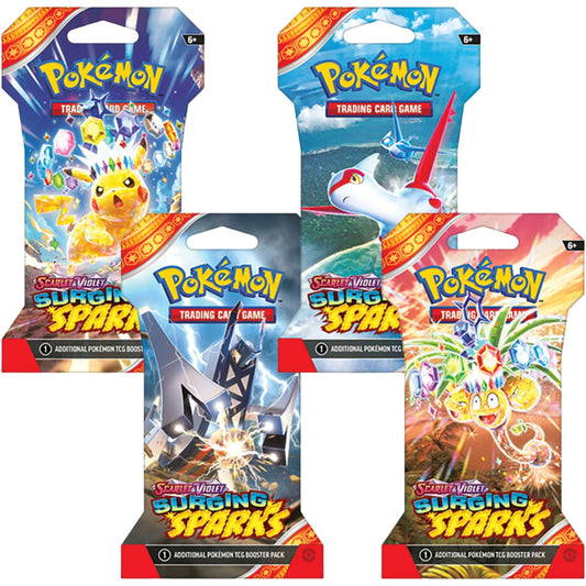 Poke-mon Scarlet & Violet Surging Sparks Sleeved Booster Pack