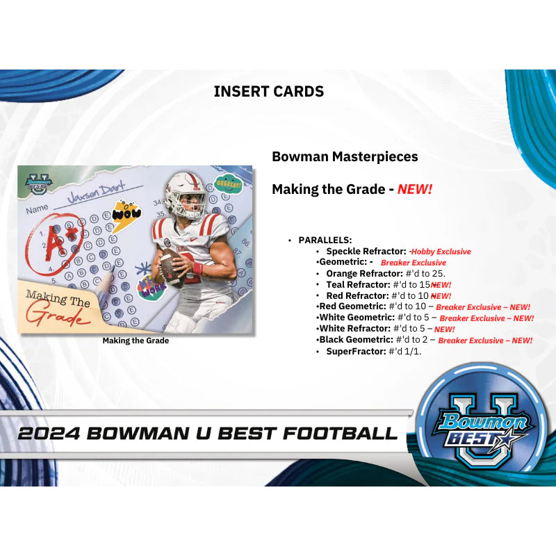 2024 Bowman University Best Football Hobby Box