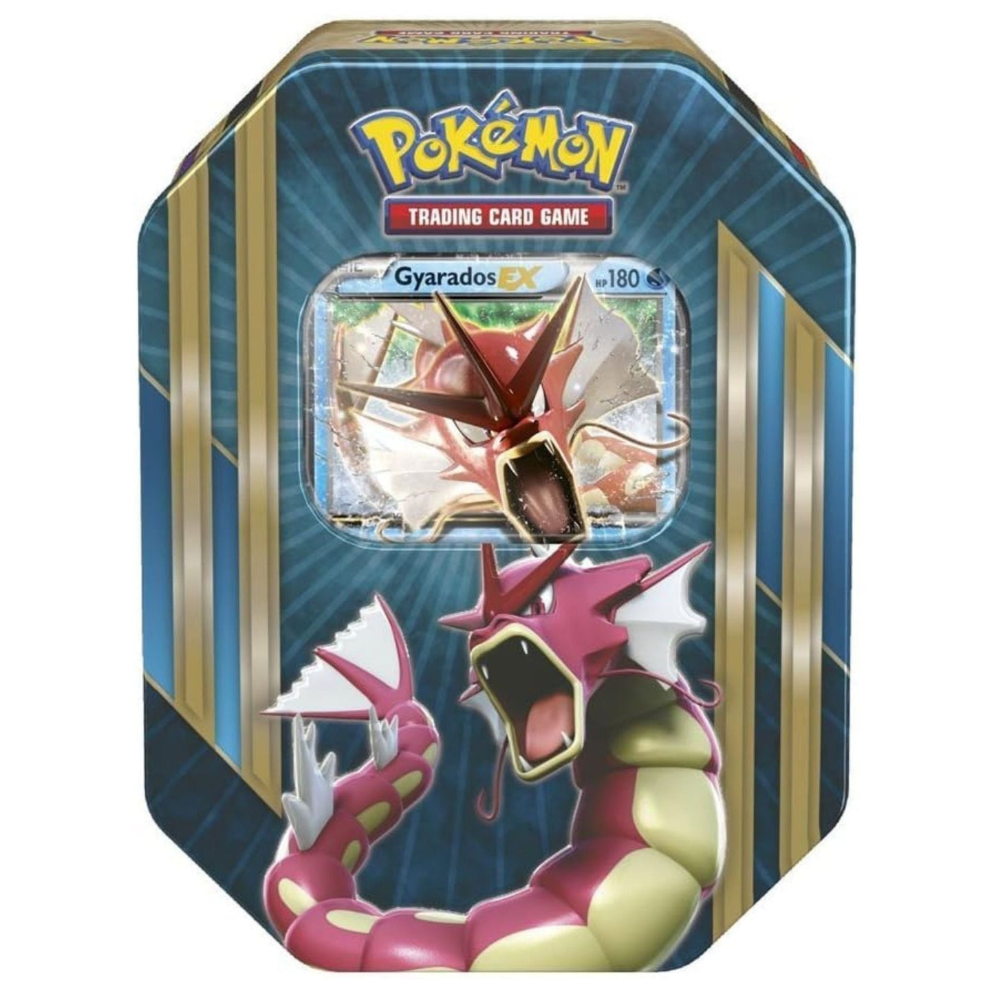 Poke-mon Triple Power Spring 2016 Tin Gyarados Ex