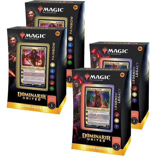Magic The Gathering Dominaria United Commander Deck Display (4 Decks)