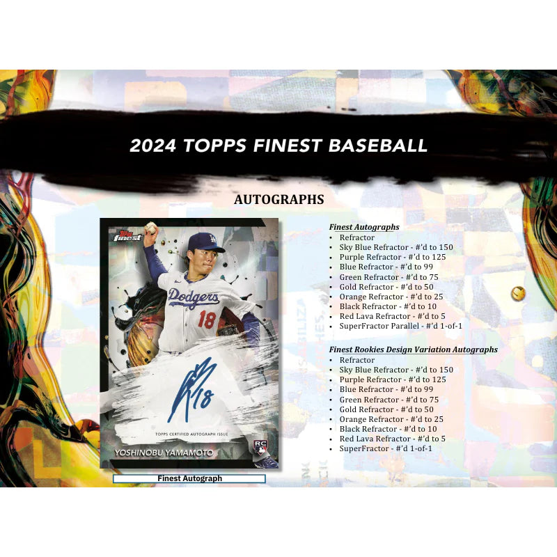 2024 Topps Finest Baseball Hobby Box