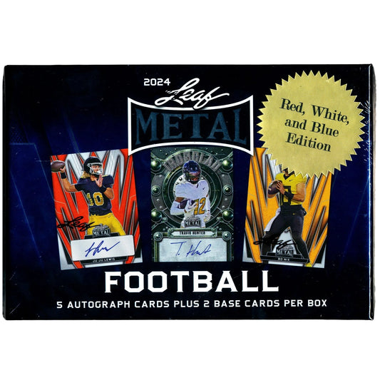 2024 Leaf Metal Football RWB Edition Hobby Box