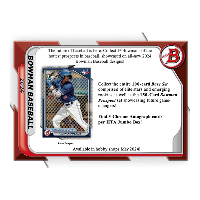 2024 Bowman Baseball Jumbo Box