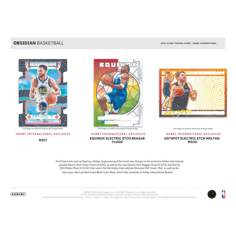 2023/24 Panini Obsidian Basketball International Hobby Box