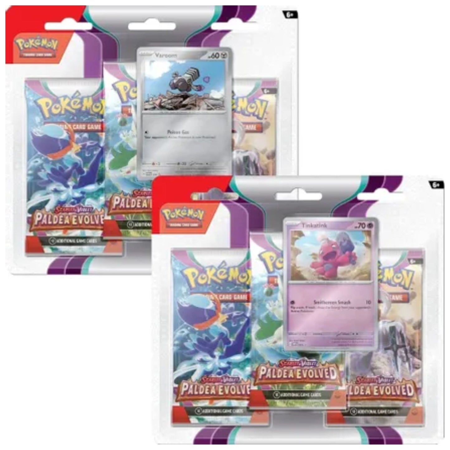 Poke-mon Scarlet & Violet Paldea Evolved 3 Pack Booster Blister