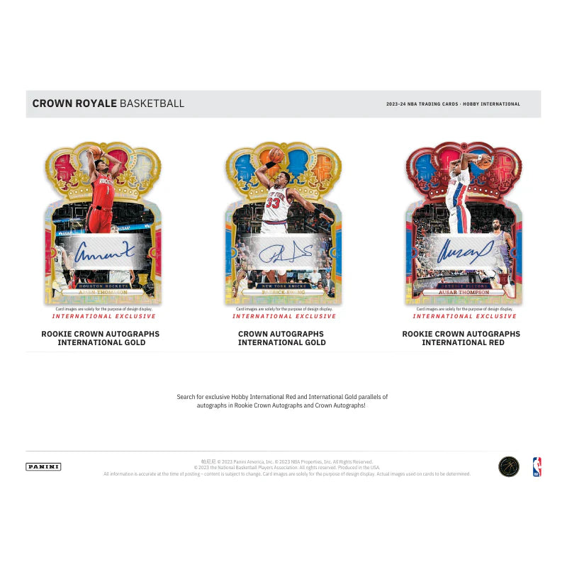 2023/24 Panini Crown Royale Basketball International Hobby Box